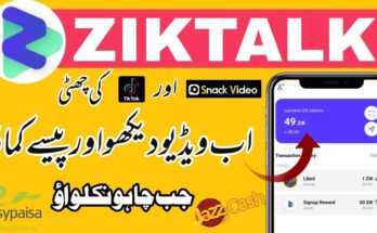 How To Earn Money From Ziktalk App